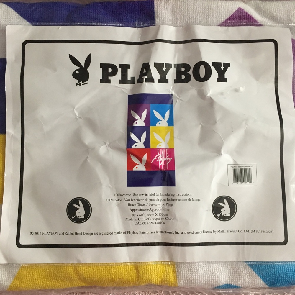 Brand NEW RARE Playboy Beach Towel 😍 - Picture 2 of 4